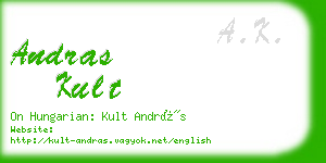 andras kult business card